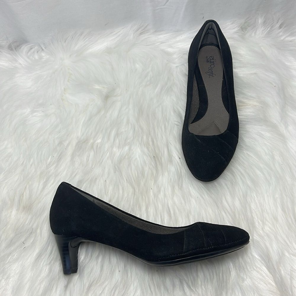 EuroSoft By Sofft Black Suede Heels‎ Sz 7.5